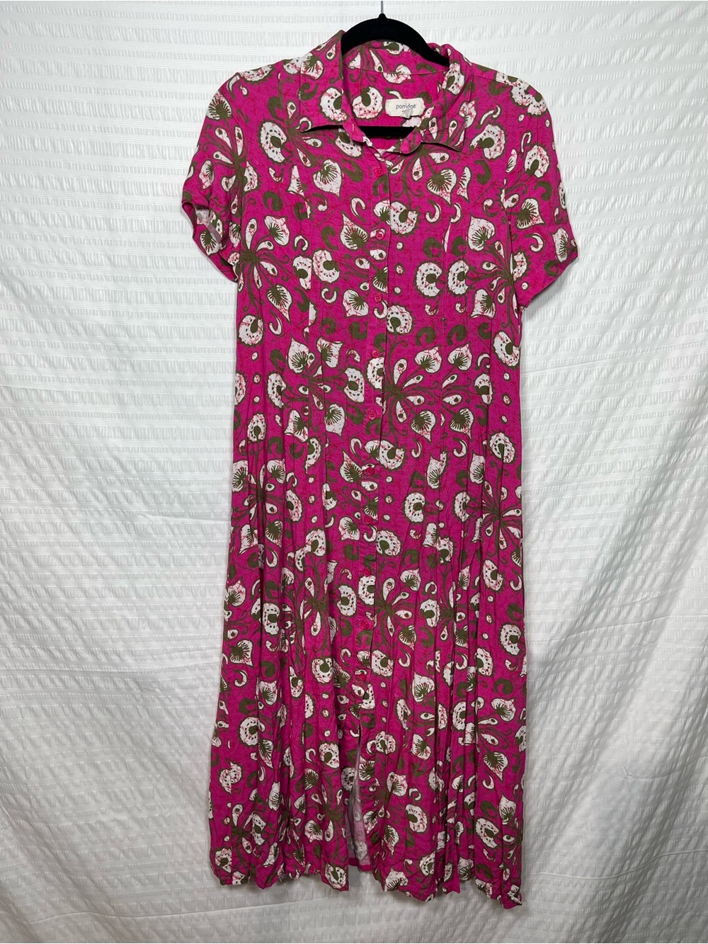 Porridge Women’s Pink Vianne Maxi Shirtdress size 4
